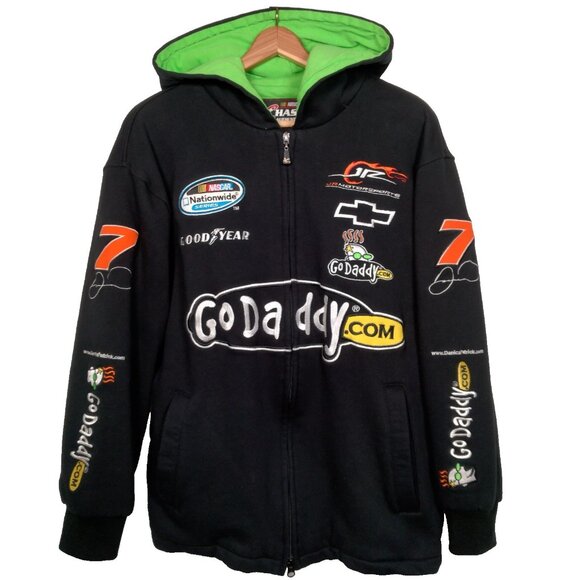 Chase Authentics Other - NASCAR Chase Authentics Go Daddy Danica Patrick Hooded Sweatshirt Small Zip Up